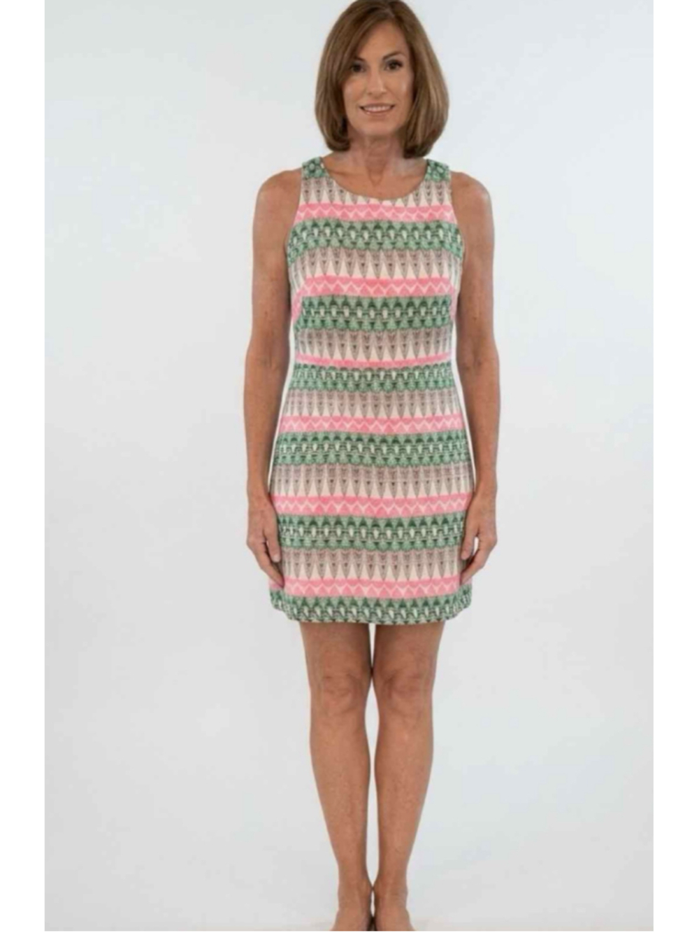 Milly Multicolor Slim Shift Midi Dress Size 12 NWT MSRP 425